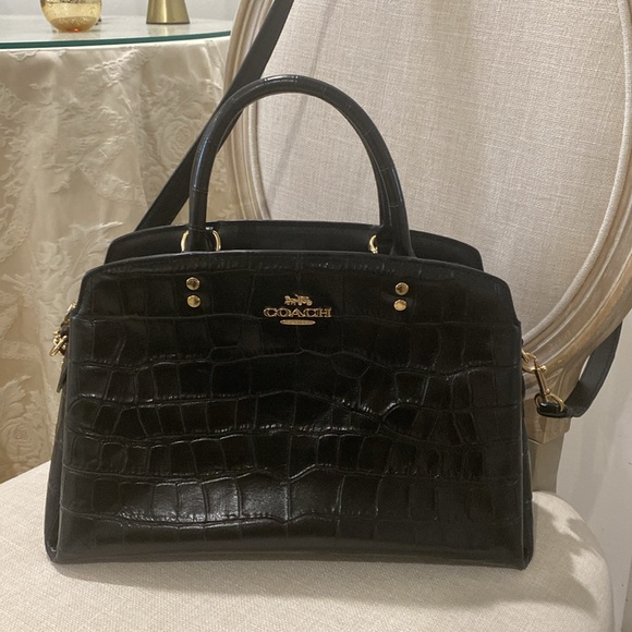 Coach Lillie Carryall with croc embossed detail. - Picture 8 of 16